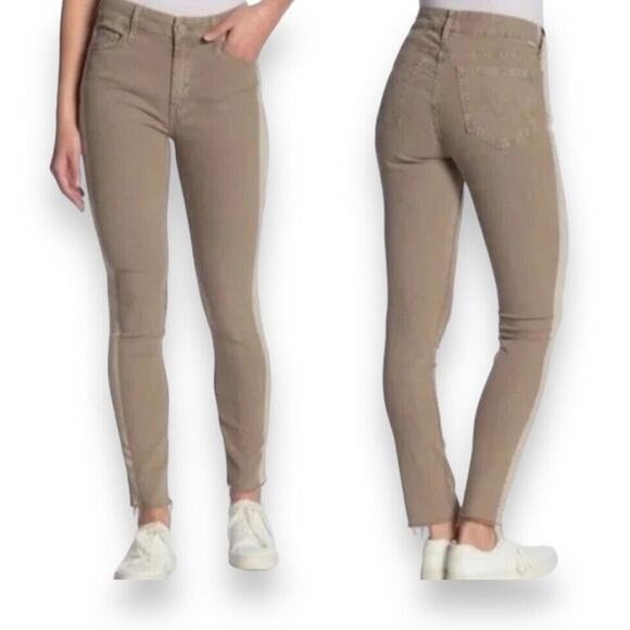 Mother The Looker Ankle Fray in So Far Gone Tan Straight Leg Women's 28 - Picture 4 of 16